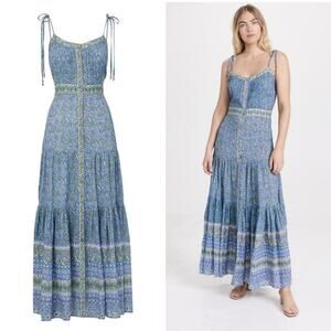 Veronica Beard Windansea Dress in Electric Blue Multi Size M